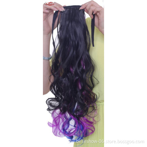 Hot sell drawstring ponytail for black women piece synthetic ponytail hair extension Afro kinky curly ponytail